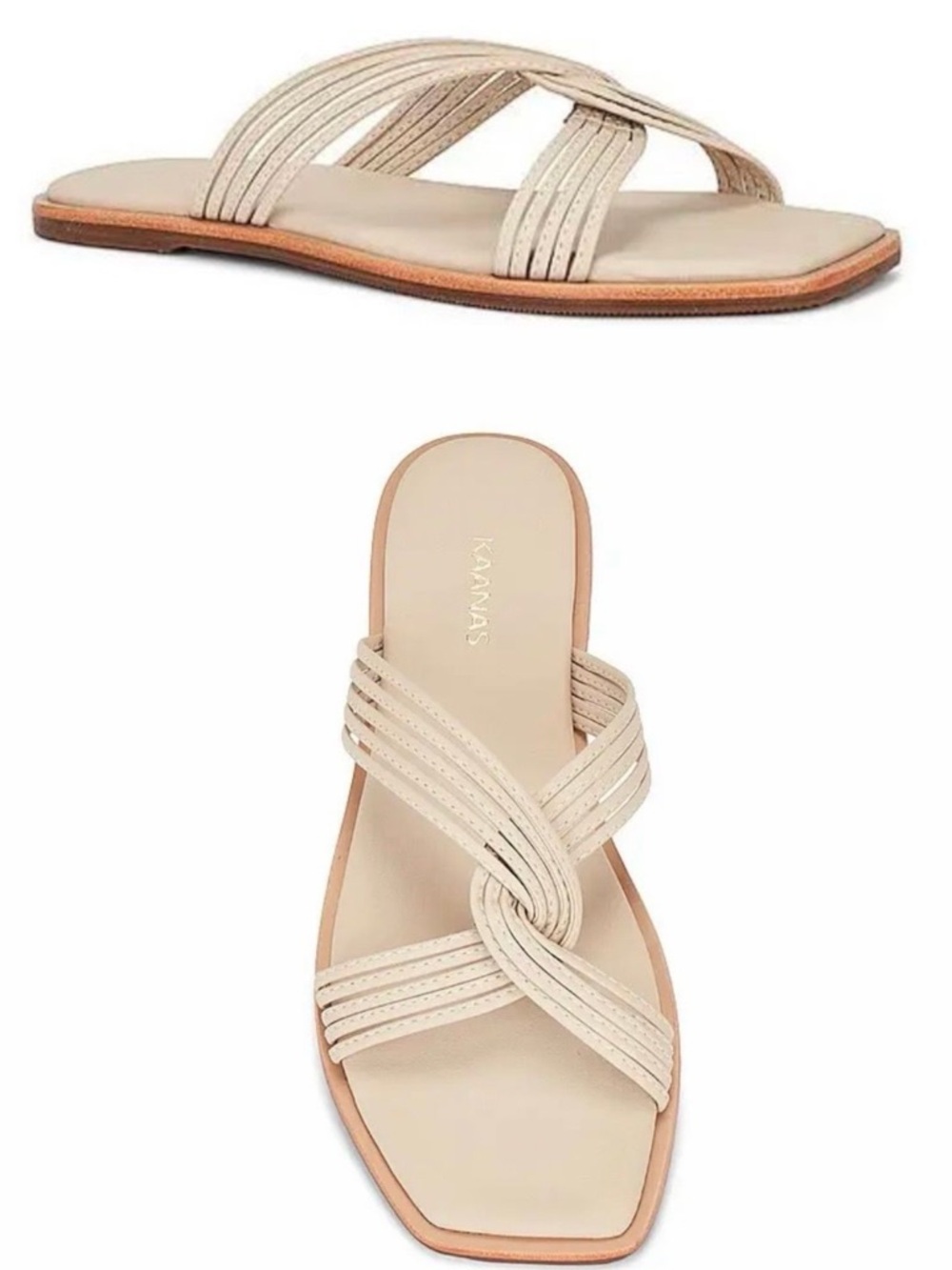 Kaanas Nasu Slide (beige) • msrp $139 NEW in box MSRP $139 size 5